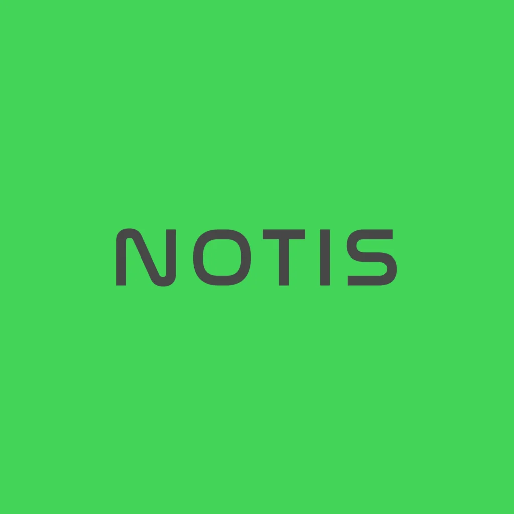 Logo identiteit voor Notis